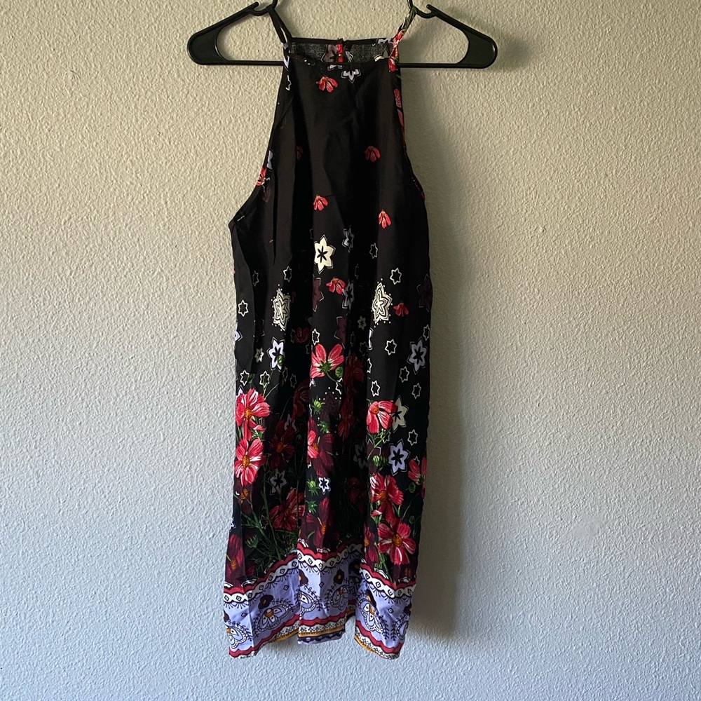Black Floral Spring Dress